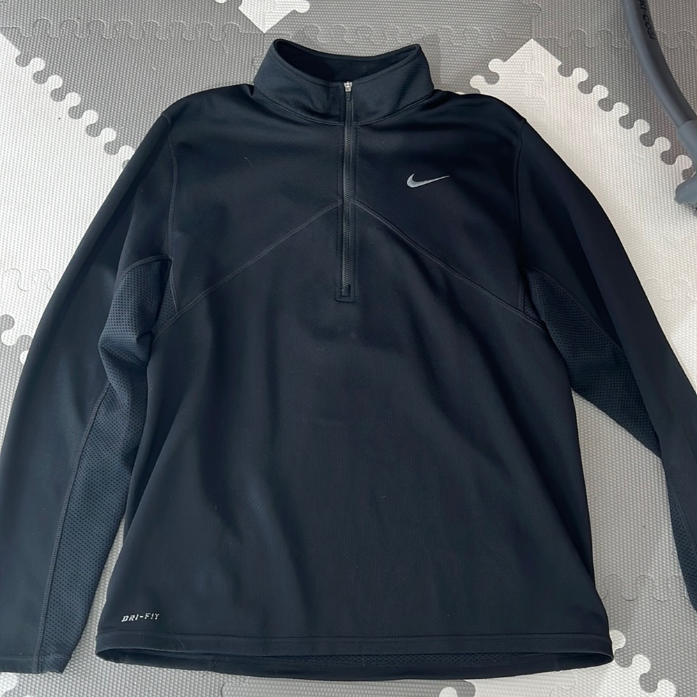 Men’s dri fit long sleeve half zip top
